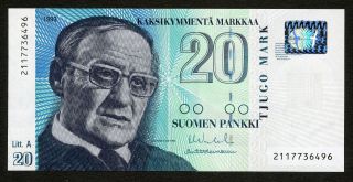 Finland 20 Markkaa 1993 Litt A Unc