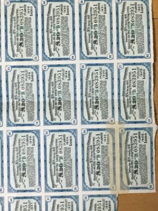 CHINA CHINESE GOVERNMENT 1913 LUNG TSING U HAI £20 BOND LOAN WITH COUPONS 3