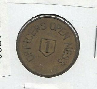 Us Military Token For Vietnam War:1st Division - Officers Open Mess - - Vn 1780a= 07
