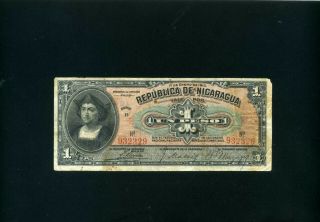 Nicaragua 1 Peso 1910 - F,