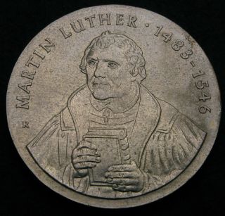 Germany (ddr) 20 Mark 1983 - Silver - Martin Luther - Aunc - 1640
