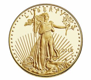 2018 1/10 Oz Ounce $5 Dollar Gold Amer Eagle Gold Coin,  Bonus Silver Eagle