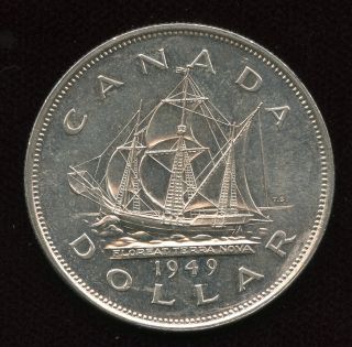 1949 Canada Commemorative Silver Dollar Matthew Ship