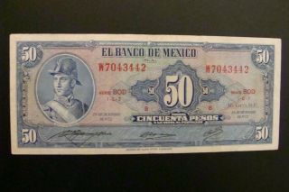 Mexico 50 Pesos 1972 Crisp