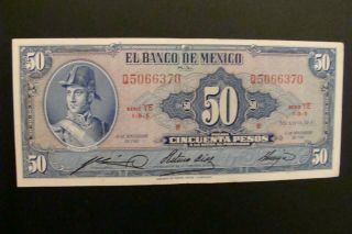 Mexico 50 Pesos 1961 Crisp Xf