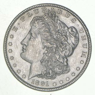 Au/unc - 1891 Morgan Silver Dollar $1.  00 353