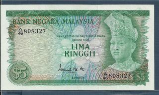Malaysia 5 Ringgit,  1972 / 1976,  P 8,  Xf
