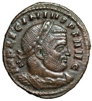 & Scarce Roman Coin Of Licinius I " Sol,  Roman Sun God " Certified Ef