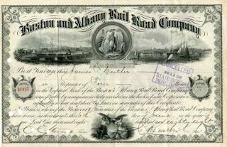 1888 Boston & Albany Rr Stock Certificate