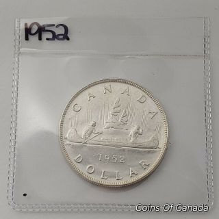 1952 Canada Silver $1 One Dollar Uncirculated Coin Ms Grade Coin Coinsofcanada