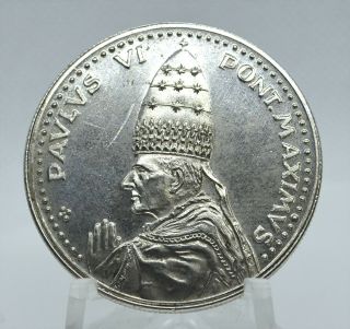 Vatican Silver Medal Pope Pavlvs Vi John Paul Vi Anno Santo 1975 Roma
