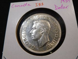 I88 Canada 1939 Silver Dollar Unc
