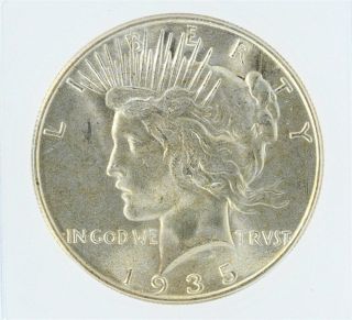 1935 - S Peace Silver Dollar Icg Ms65 Lists For $950