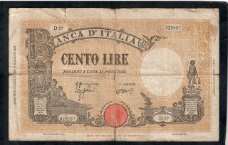 100 Lire From Italy 1943