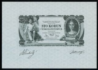 100 Korun 1931,  Black Print,  Unc