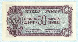YUGOSLAVIA 50 Dinara 1944 P52b AU 2