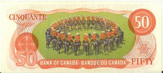 Bank of Canada 1975 $50 Fifty Dollars Lawson - Bouey EHE Prefix RCMP Stamped AU, 2