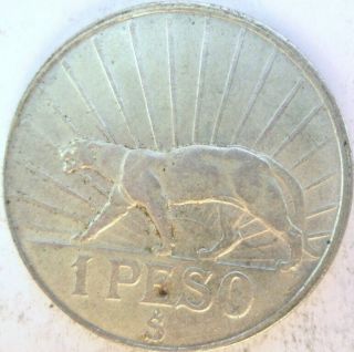 1 Peso 1942 Year Uruguay