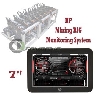 Hp 7 Inch Usb Powered Mobile Display Mining Rig Monitoring System Plug And Play