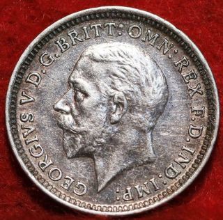 1926 Great Britain 3 Pence Silver Foreign Coin