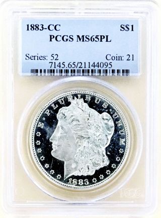 1883 Cc Morgan Dollar Pcgs Ms65 Pl Premium Quality Gem Stunning Piece Nr 08302