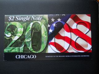 2008 $2 Chicago Single Note 2003 - A Series (ccu)