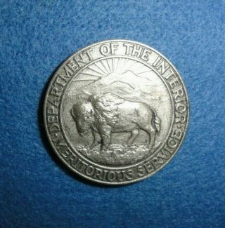 1956 U.  S. ,  Dept.  Of The Interior,  Meritorious Service Medal,  Named,  Silver.