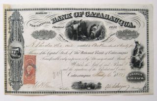 Bank Of Catasauqua Stock Certificate 1868 R44