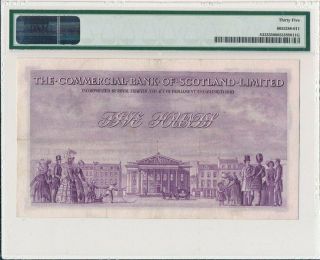 Commercial Bank of Scotland Ltd.  Scotland 5 Pounds 1953 PMG 35 2