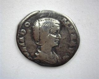 Julia Domna 193 - 211 Ad Silver Denarius Very Fine