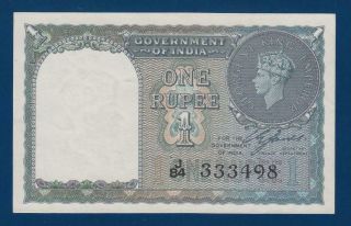 India 1 Rupee 1940 P25a Unc/unc - Coin Depeciting King George Vi Paper Money