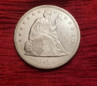 1860 - O $1 Liberty Seated Dollar Full Dollar Better Date Gorgeous Silver Coin