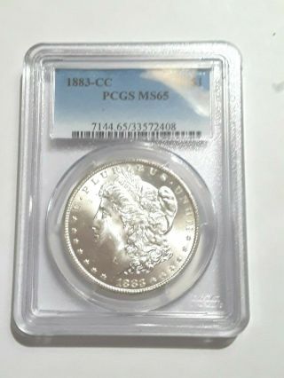 1883 Cc Pcgs Ms 65 Silver Morgan Dollar