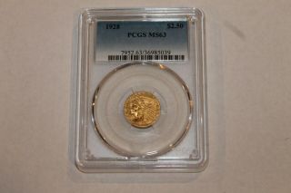 1928 Indian Gold Quarter Eable ($2.  50).  Pcgs Ms 63.