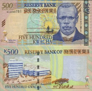 Malawi 500 Kwacha (1.  11.  2005) - P56a Unc