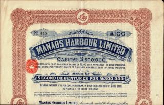 Brazil : Manaos Harbour Limited Dd 1911