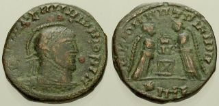 047.  Roman Bronze Coin.  Constantine I.  Ae - Follis.  