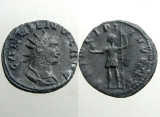 Roman Emperor Gallienus_billon Antoninianus_gallienus Holding Spear