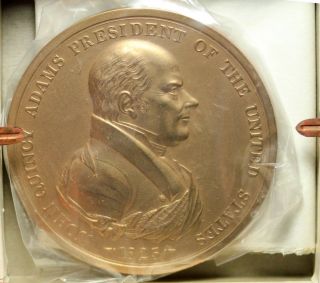 John Quincy Adams United States Presidential Peace Friendship Medal No.  106