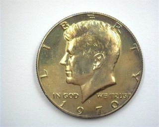 1970 - D Kennedy 50 Cents Gem,  Uncirculated,  Prooflike Rare This