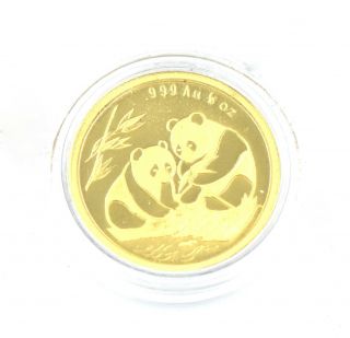 1972 - 1992 Chinese 1/10 Oz 20 Panda.  999 Fine Gold Collectible Coin Case Au - Unc