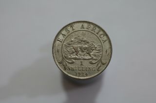 East Africa Shilling 1924 Silver Sharp Details B21 4472