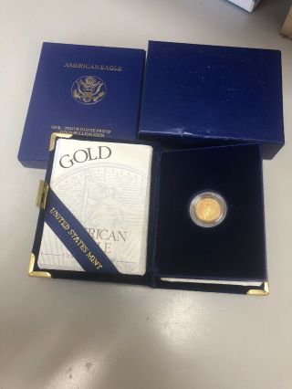 1998 One - Tenth Ounce Five Dollar Fine Gold