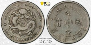 1898 - 1908 China Szechuan 10 Cents Y - 235 Lm - 350 Pcgs Vf - 30