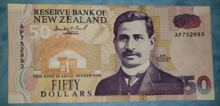Reserve Bank Of Zealand Nd $50 Banknote (au)