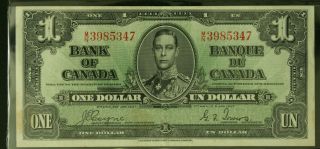 Two Consecutive Bank Of Canada.  1937 1 Dollar Bank Note.  3985347,  48