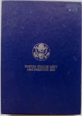 1993 - S US Prestige Proof Set featuring Bill of Rights All Paperwork and 2