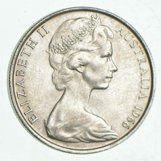 Silver - World Coin - 1966 Australia 50 Cents - World Silver Coin - 13.  6g 137