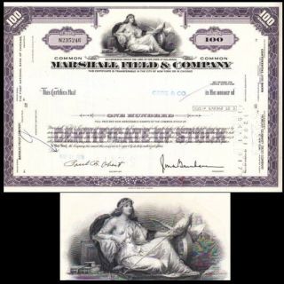 Marshall Field Company 1978 Stock Certificate