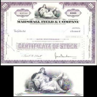 Marshall Field & Company 1978 Stock Certificate